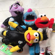 Sesamstraat knuffelset van 4 knuffels Real Madrid tenue 30 cm