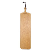 Dutchdeluxes - XL Broodplank / Serveerplank - Slim Fit - Massief Eikenhout - 70 x 19 cm - Met handvat
