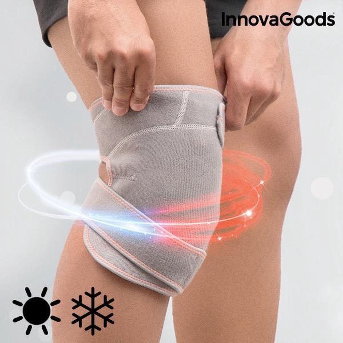 KNIEBRACE MET GEL EN WARMTE- EN KOUDE-EFFECT