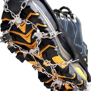 Baymate 19 Tanden Klauwen Rvs Nagels Spikes Schoeisel Ijs Tractie Systeem Stijgijzers Veilig antislip Overschoen Klimmen Accessoires Black XL