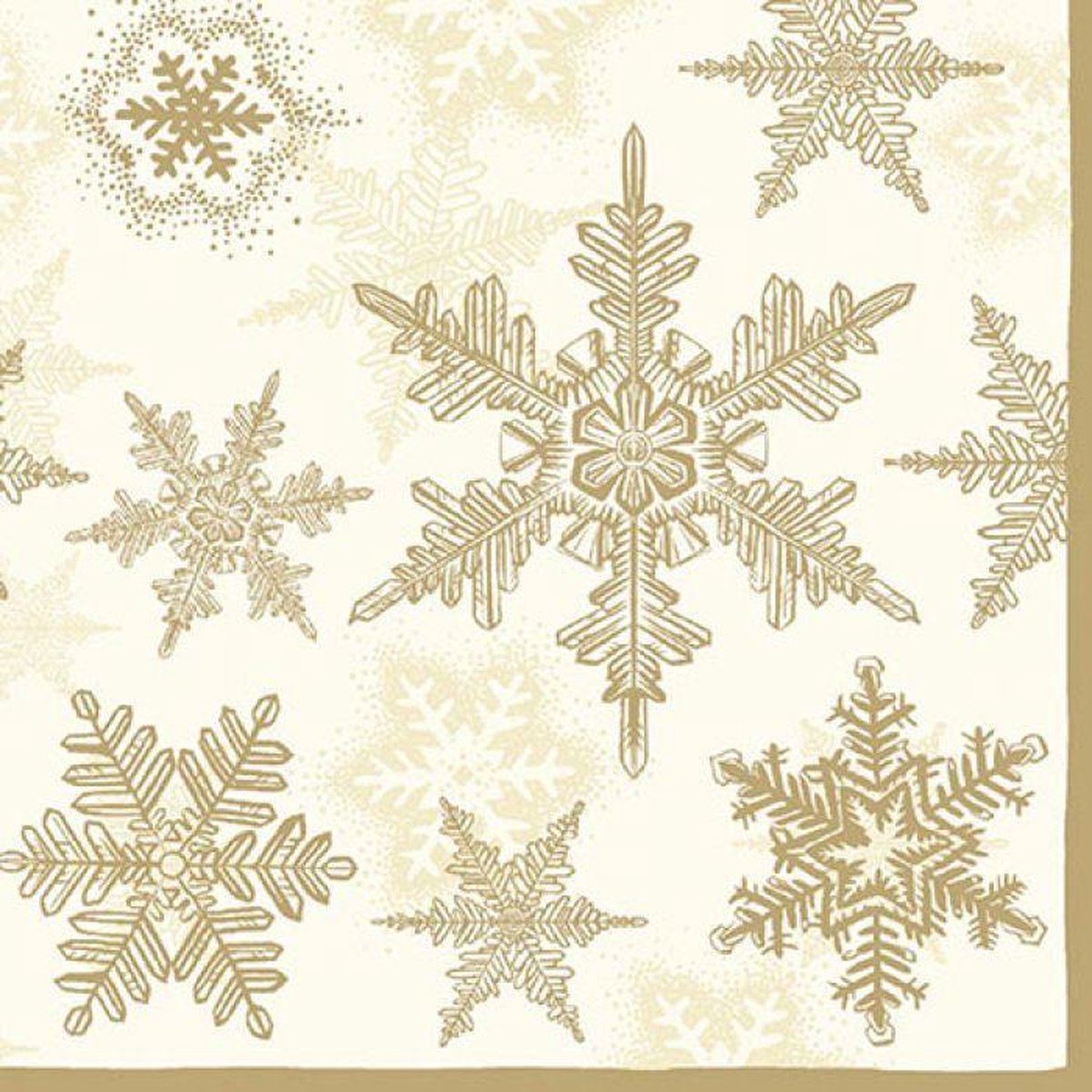 5 Servetten Snow Crystals