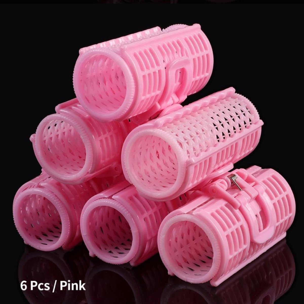 BeautyFit Professionele Haarkrulset 12-delig (6 rollers + 6 haarklemmen) - NIEUWSTE Krulspelden - hoge kwaliteit Haarrollers  + extra klemmen voor Zelf Krullen Maken