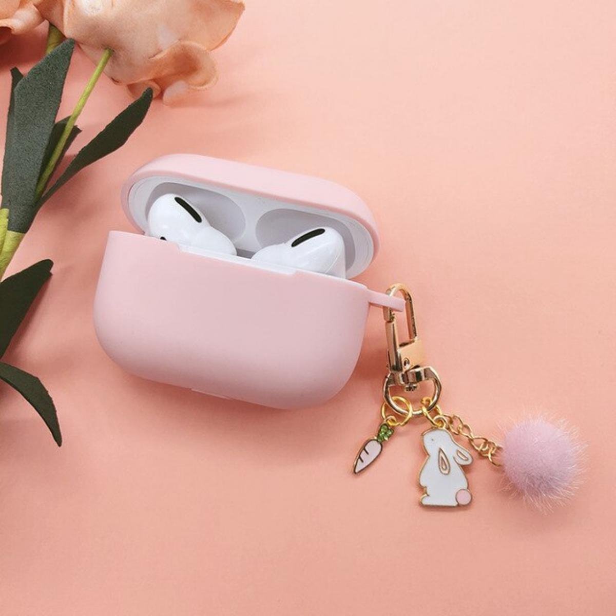 Cover Case voor Apple AirPods Pro (Siliconen) - Kleine Konijnenstijl