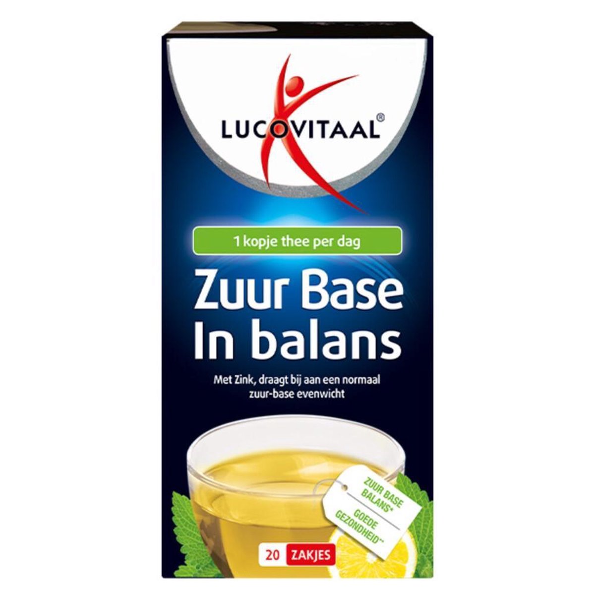 Lucovitaal Zuur Base Groene Thee Voedingssupplement - 20 stuks