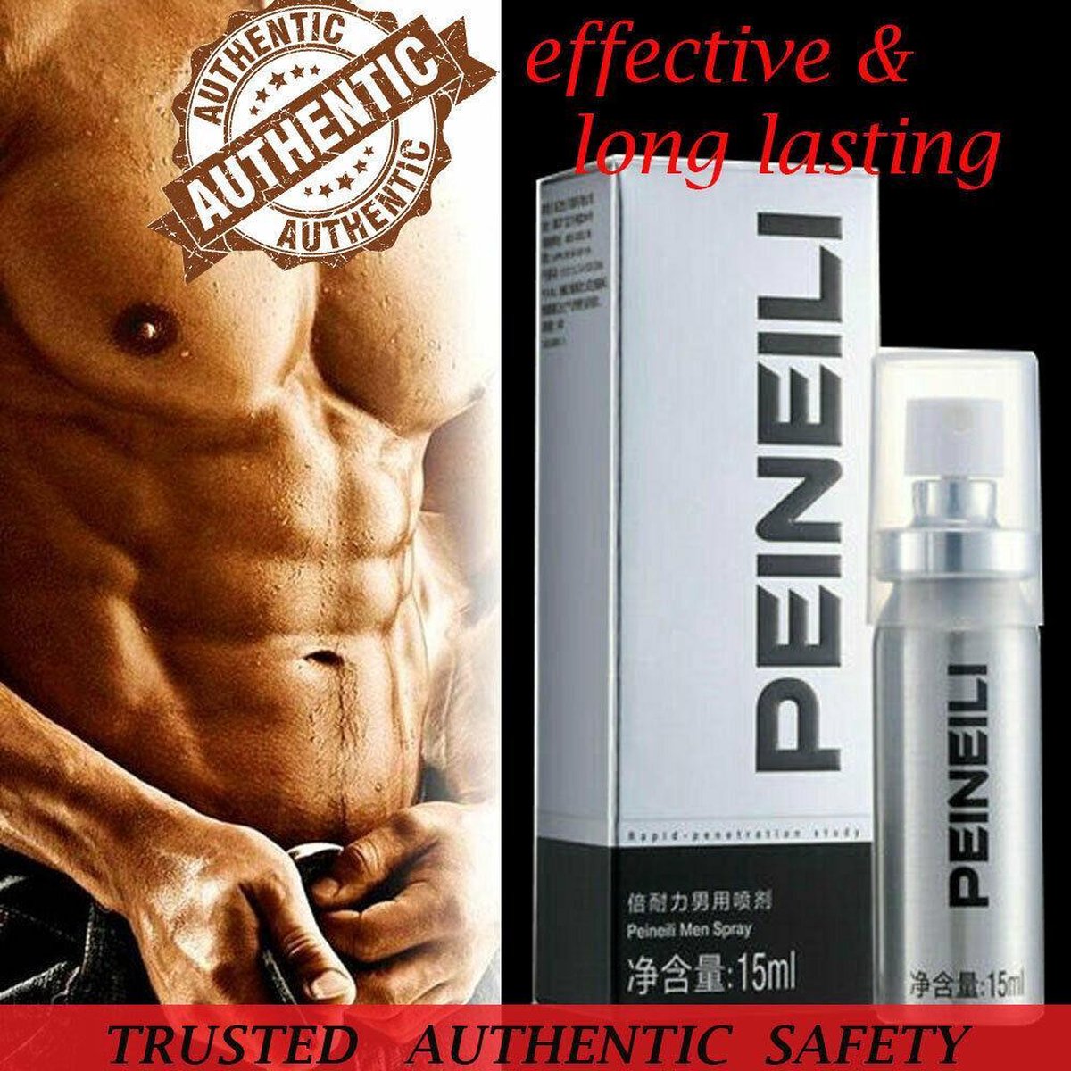 Peineili - Stimulerende spray voor penis - plezier versterkende spray - klaarkomen uitstellen - delay spray