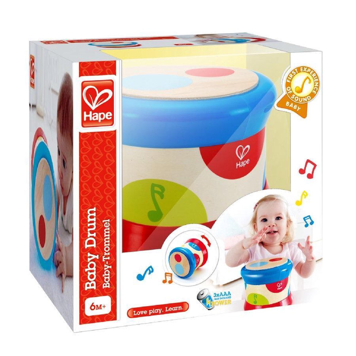 Hape Rollende Trommel Met Licht En Geluid 15 Cm