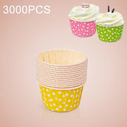 3000 STKS Dot patroon ronde laminering Cake Cup vormpjes Chocolade Cupcake Liner Baking Cup