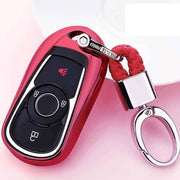 Galvaniserende TPU autosleutelbehuizing met enkele schaal met sleutelring voor BUICK Hideo / VERANO / Regal / Lacrosse / Excelle / ENVISION (rood)