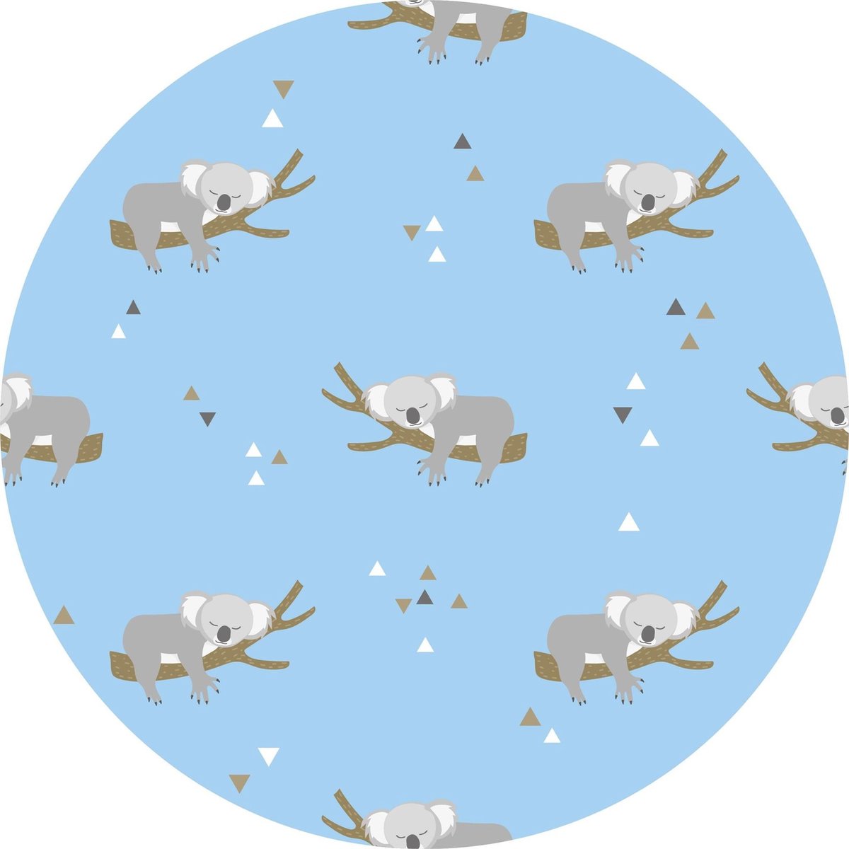 Vloerkleed vinyl rond | Lazy Koala
