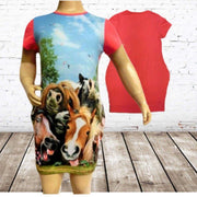 S&C Tuniek meisje selfie paard - 86/92