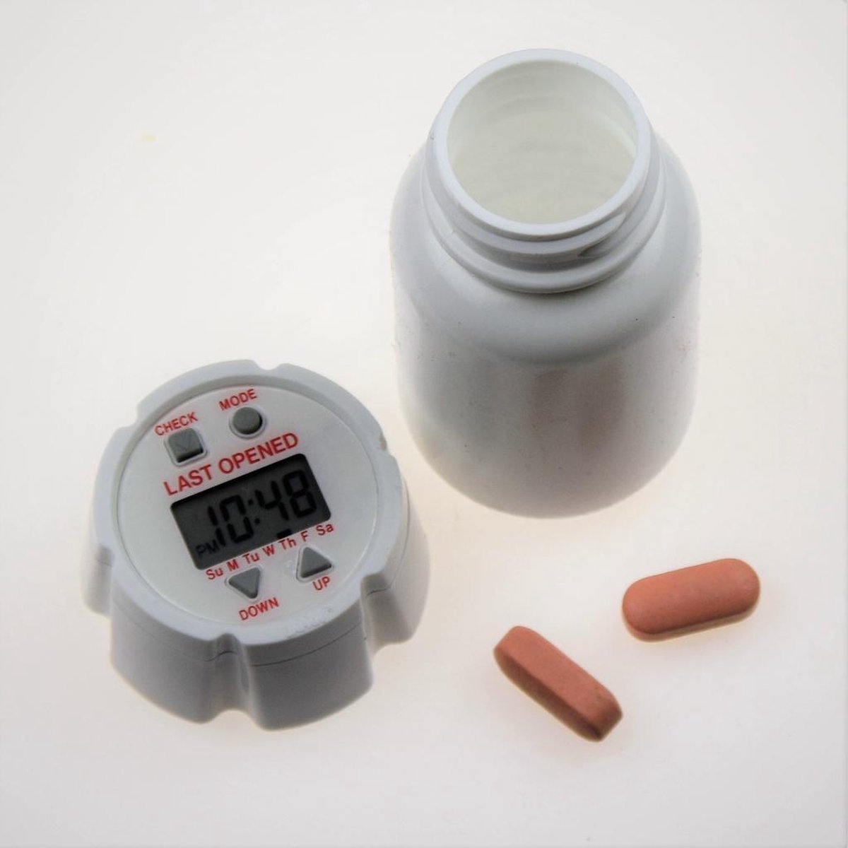 Medicijnalarm Timecap met laatst geopend melding