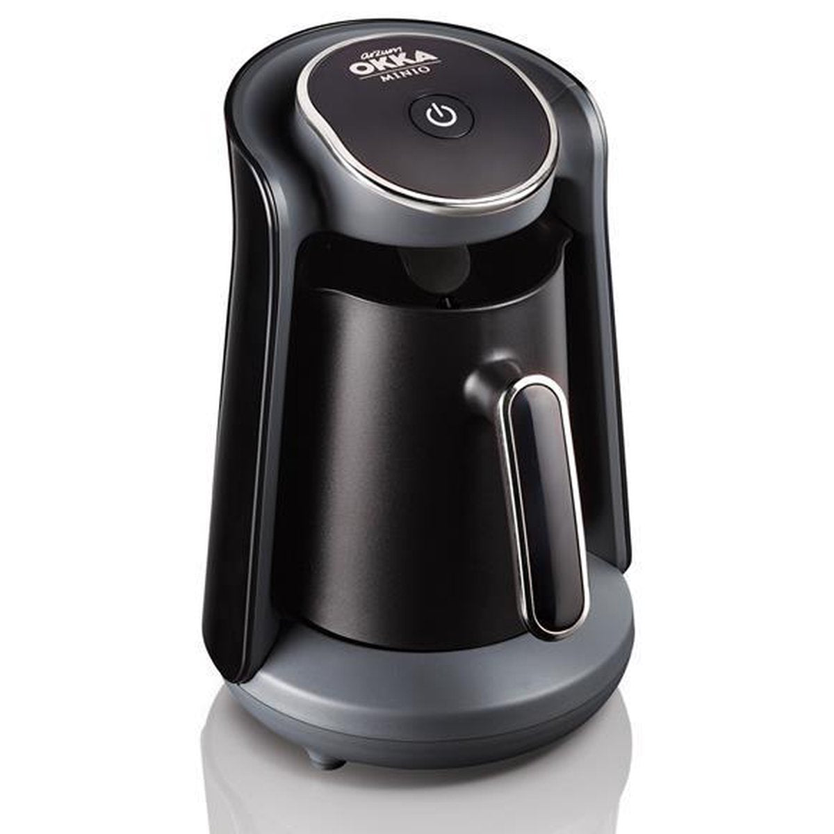 Arzum OKKA Minio Silver - Turkse Koffiemachine - Zwart & Chroom | 4 kopjes | OK004-K - Black & Silver | Turkish Coffee Maker