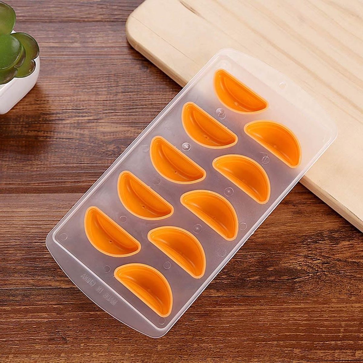 Oranje Silicon Ice Cube Tray / Ice Mold willekeurige kleur