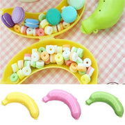 EPIN | Bananen trommel|Bananen bewaardoos|Lunchbox|Fruitbox|Voor het opbergen van een banaan|GEEL