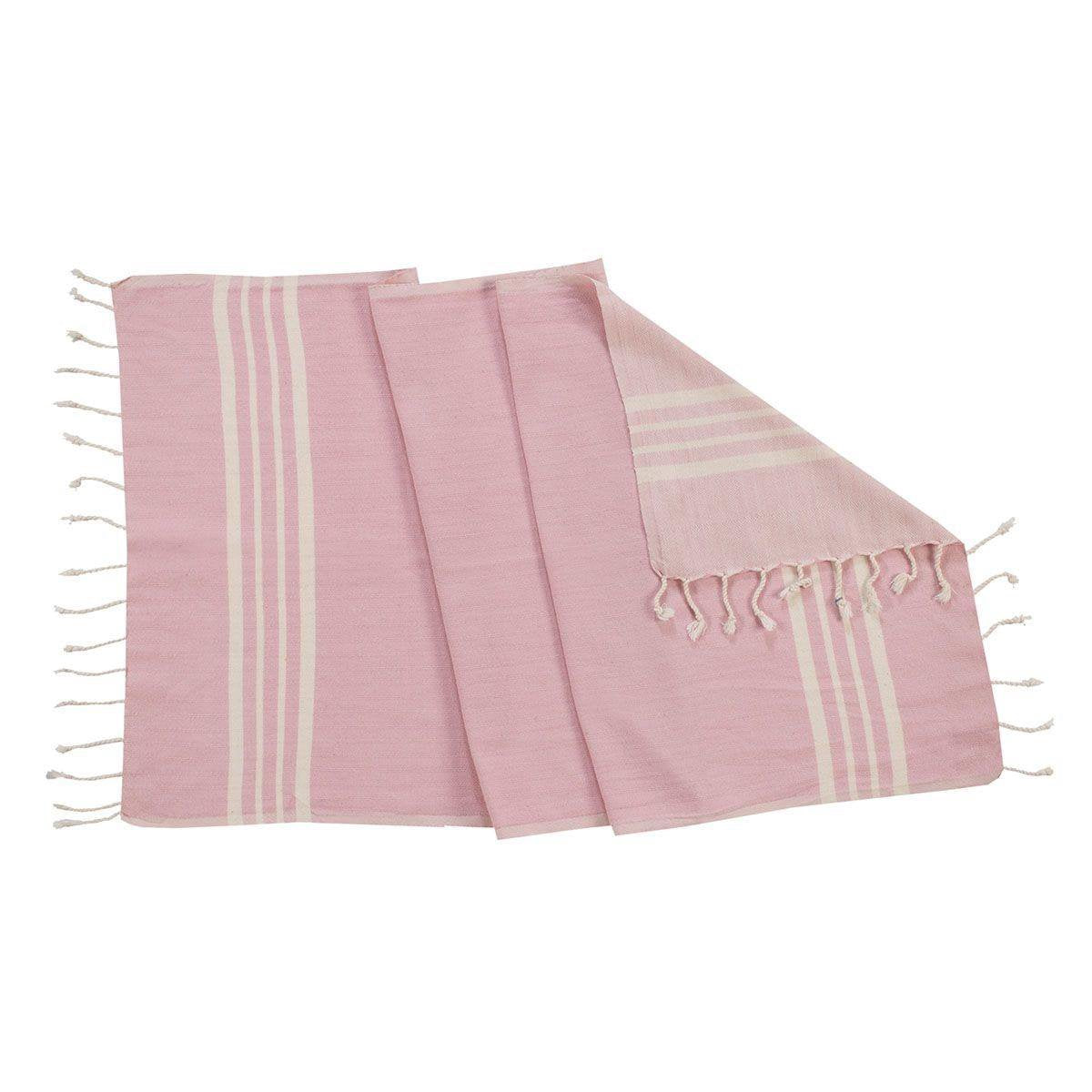 Gastendoek Krem Sultan Rose Pink - 30x50cm - Toilet Handdoek - Kleine Handdoek - Wc Handdoek - Gastenhanddoek