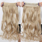 Clip In Extensions 100%Echthaar 50cm lengte kleur 613 blond 1deel 28cm breed 120gram