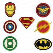 Dempertje.nl - Tennisdemper 7 stuks - Action Heroes COMBI - #008 #016 #022 #028 #056 #058 #063