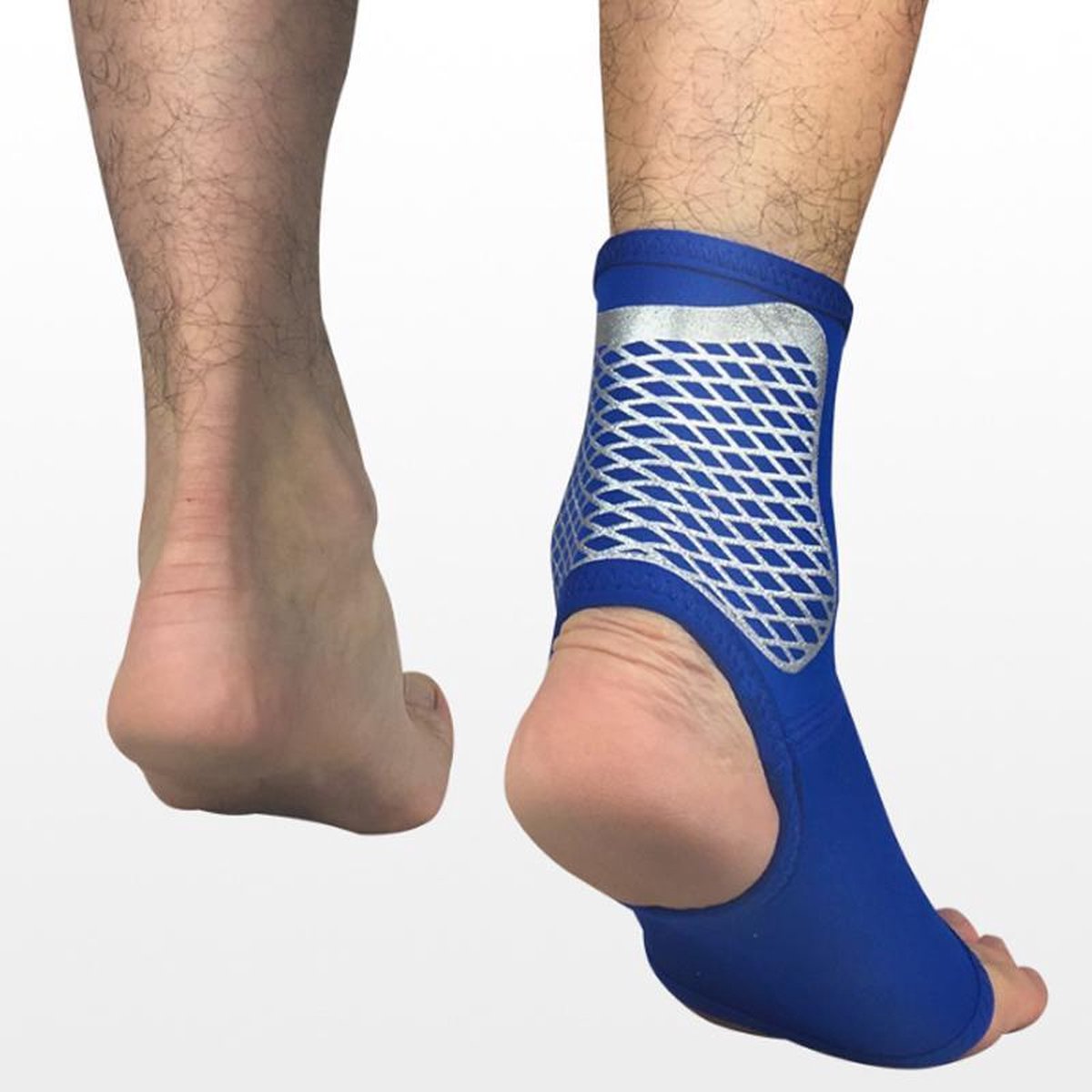 Enkelbrace Enkelbandage Band Sportbrace - Ortho Stretch Compressie - Medium Enkel bescherming en ondersteuning - Lichtgewicht- Blauw - Maat M
