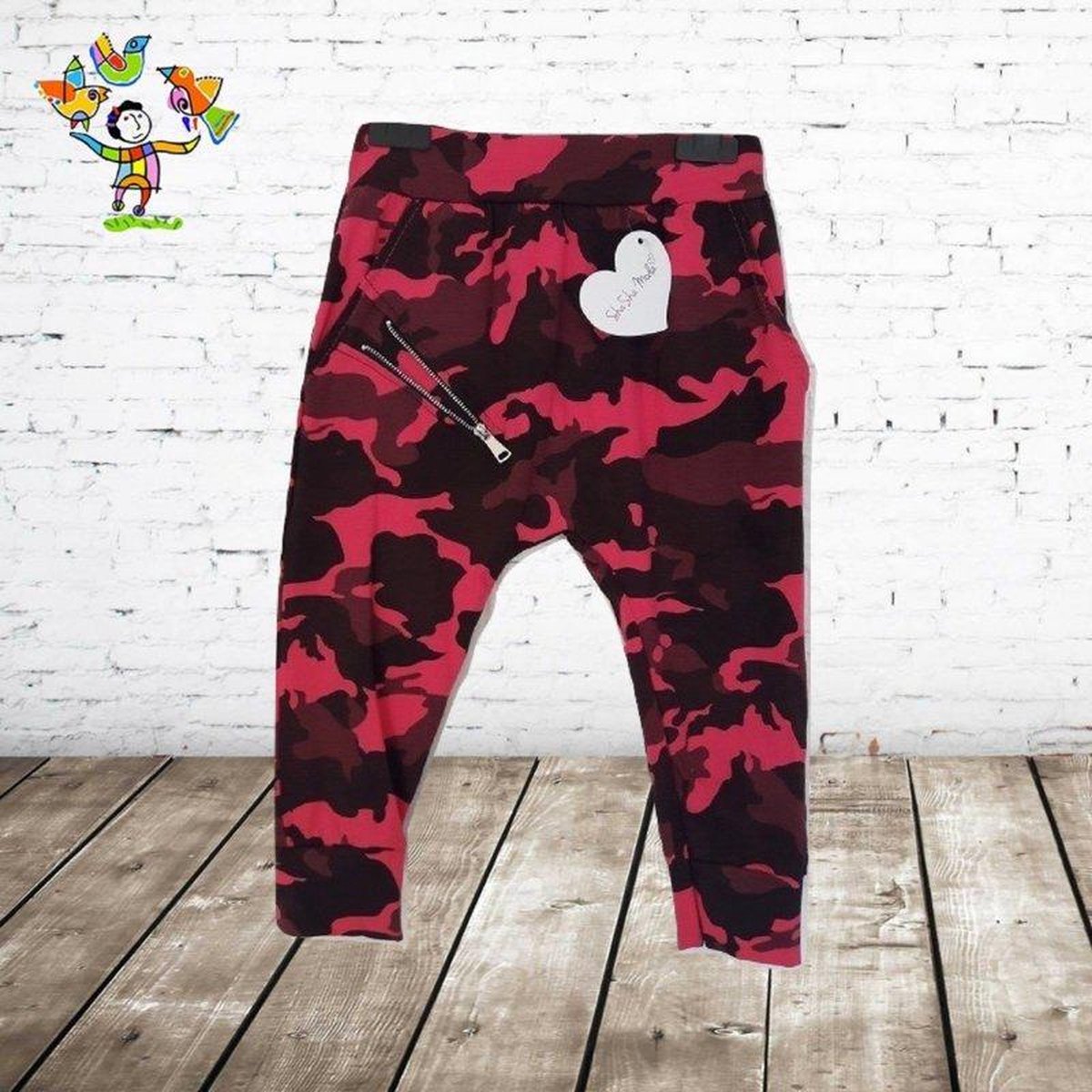 Papillon Baggy army fuchia 4