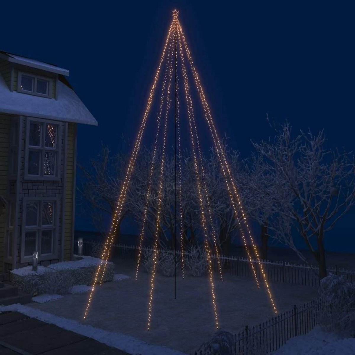 Medina Kerstboomverlichting waterval binnen buiten 1300 LED's 8 m