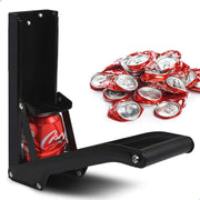 Usta® - 2-in-1 Blikjespers tot 0.5l/50cl met Flesopener - Geschikt voor Metaal & Plastic - Blikkenpers - Flessenpers - Can Crusher - Zwart
