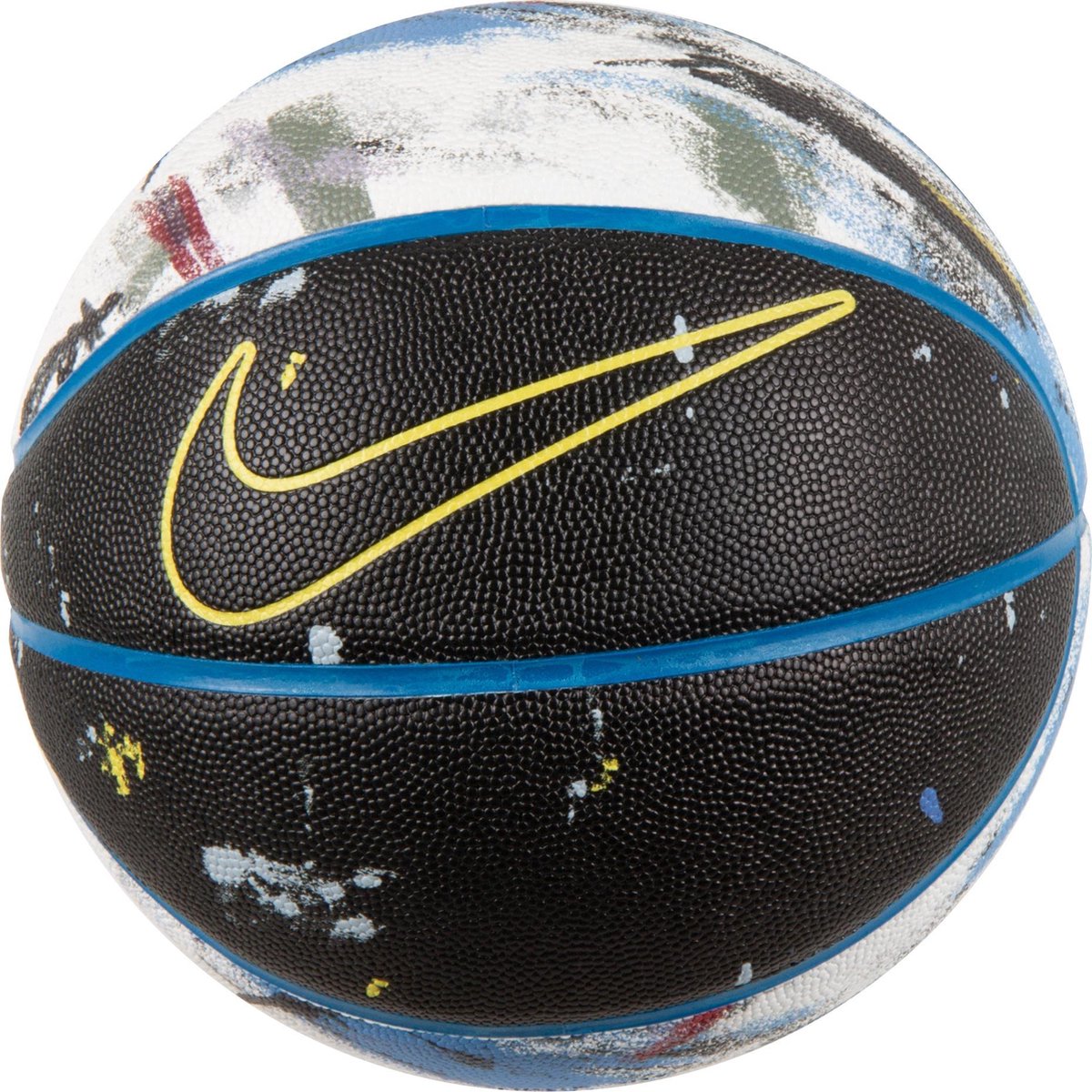 Nike BasketbalKinderen en volwassenen - zwart/wit/blauw/geel