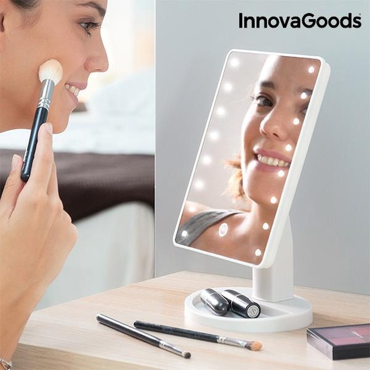 InnovaGoods | Ledspiegel | Ledlamp | Touch-Bediening