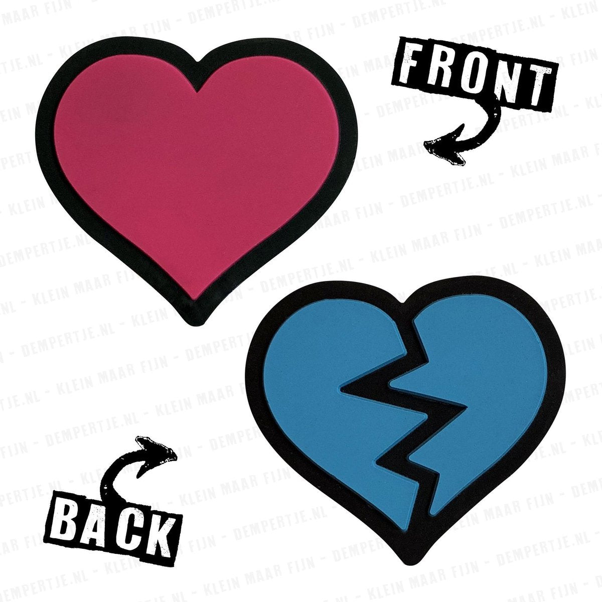 Dempertje.nl - Tennisdemper 1 stuk - Tosdemper - Heart/Broken Heart - #075