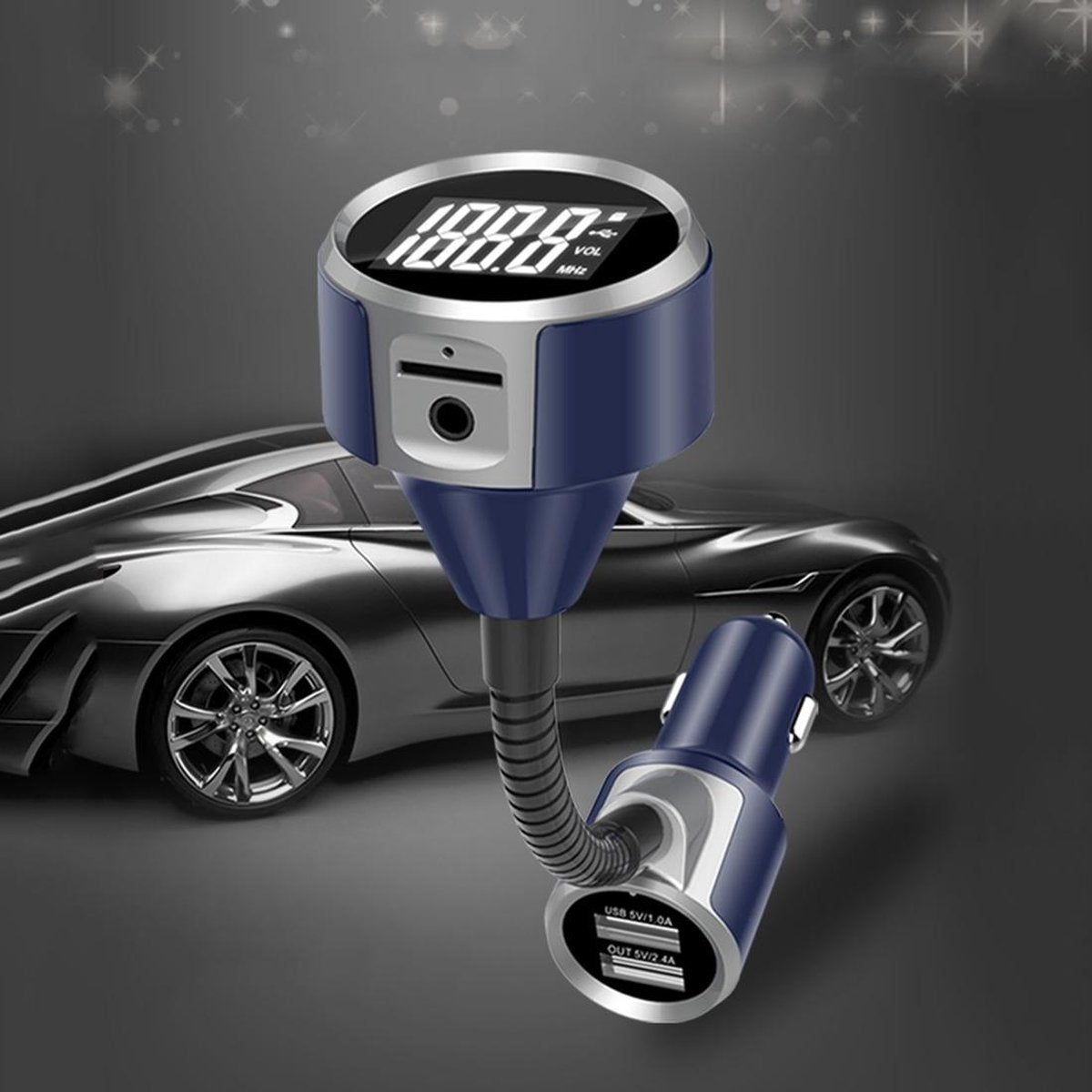 Draadloze Bluetooth FM-zender Radio-adapter Autolader