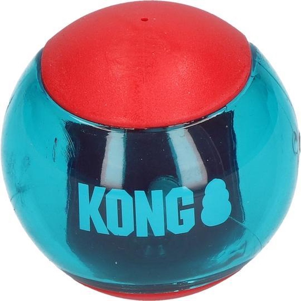 KONG Squeezz - Tennisbal voor honden - Hondenspeelgoed - Rood - Maat M - 3 stuks