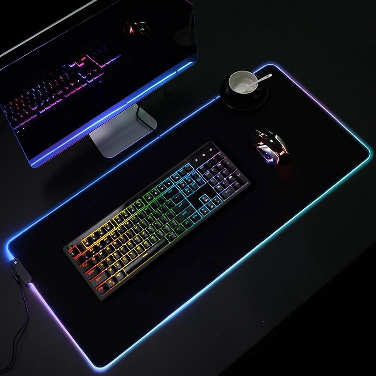 RGB muismat - XXL gaming muismat
