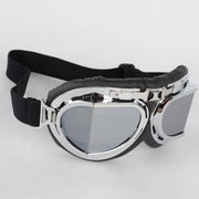 CRG chrome pilotenbril - zilver reflectie glas