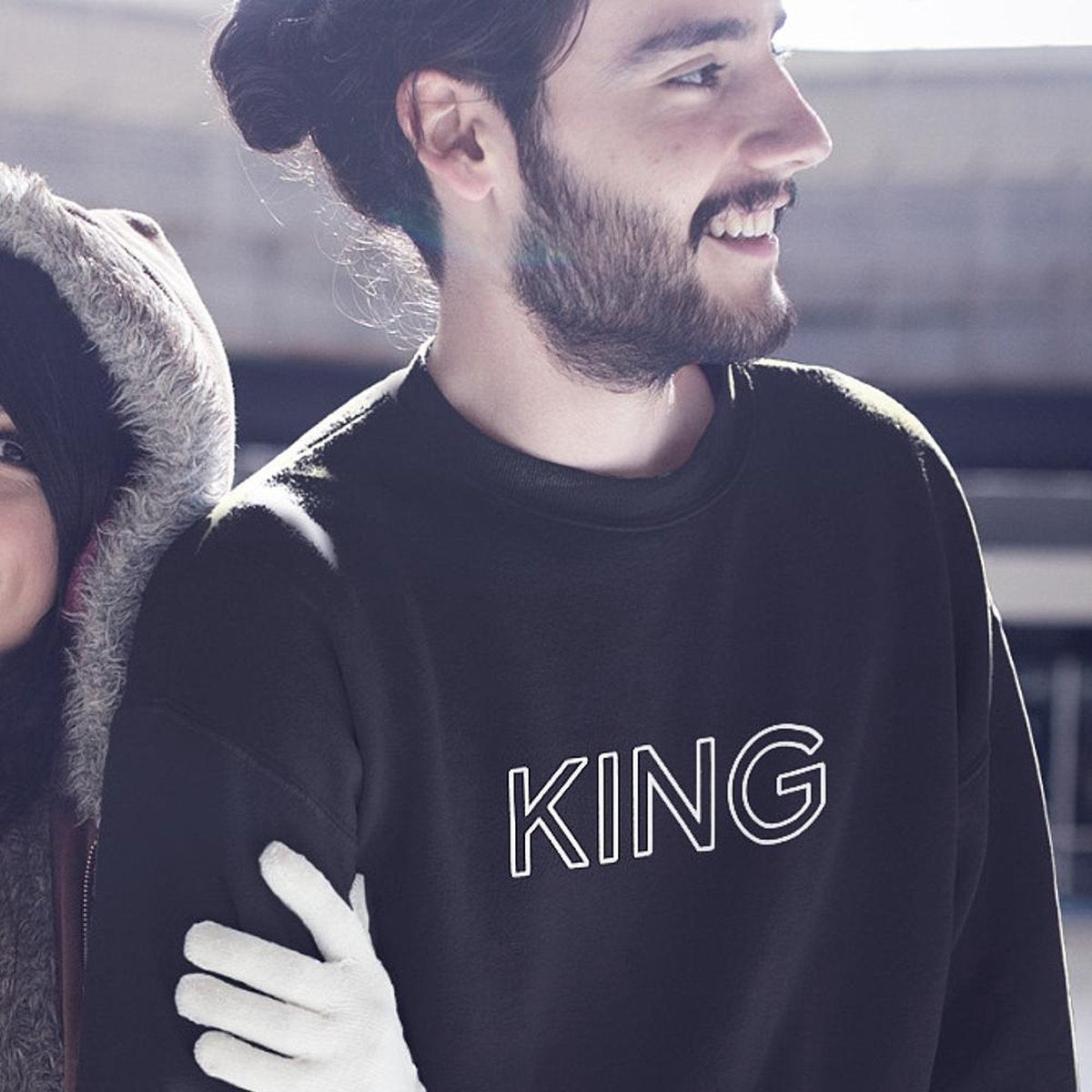 King & Queen Trui (King - Maat L) | Matching outfits | Koppel truien