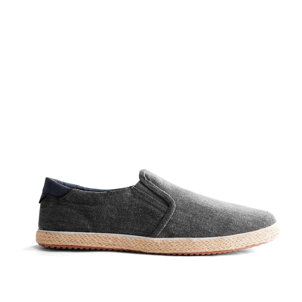 NoGRZ F.Gehry - Heren canvas slip-on sneakers - Instappers - Grijs - Maat 44
