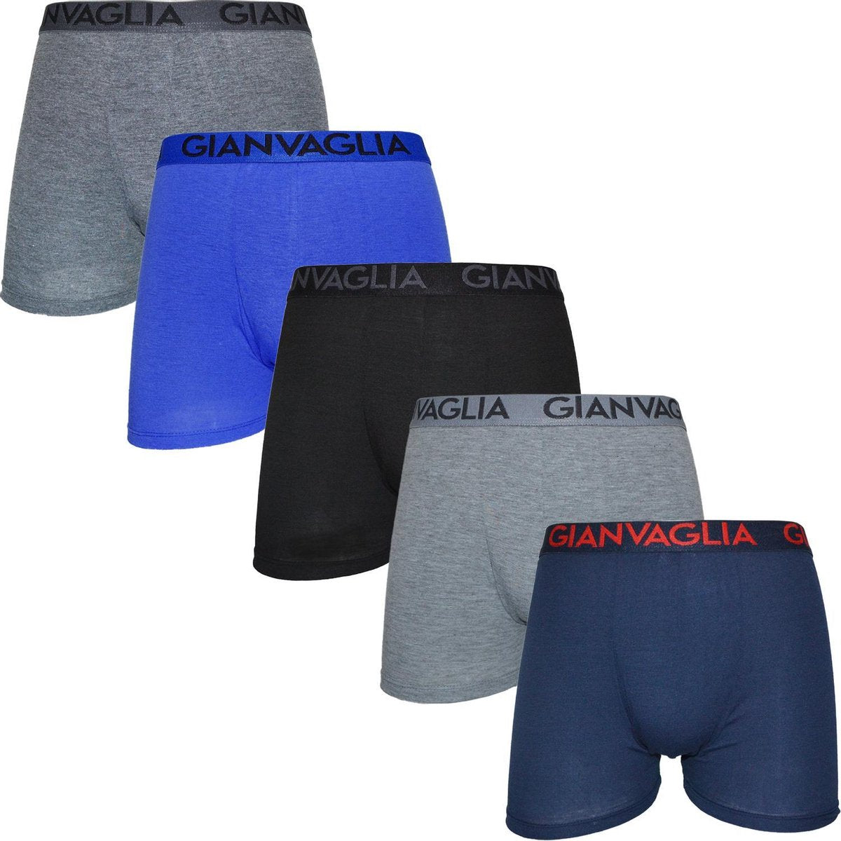 Gianvaglia Boxershorts MultiPack | Cotton Boxershorts | 5-pak Maat M | Onderbroeken | Ondergoed | Mannen Onderbroeken | Mannen Ondergoed