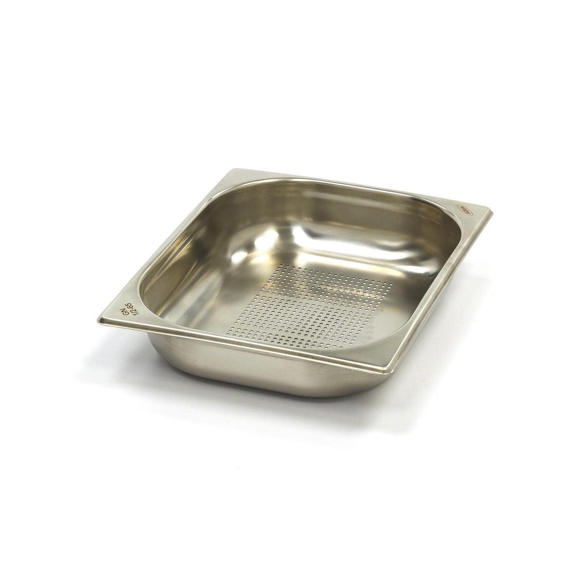 Geperforeerde GN Bak 1/2GN - 65 mm - 325 x 265 mm - RVS - Gastronorm Bak / GN Container met Gaatjes - Maxima