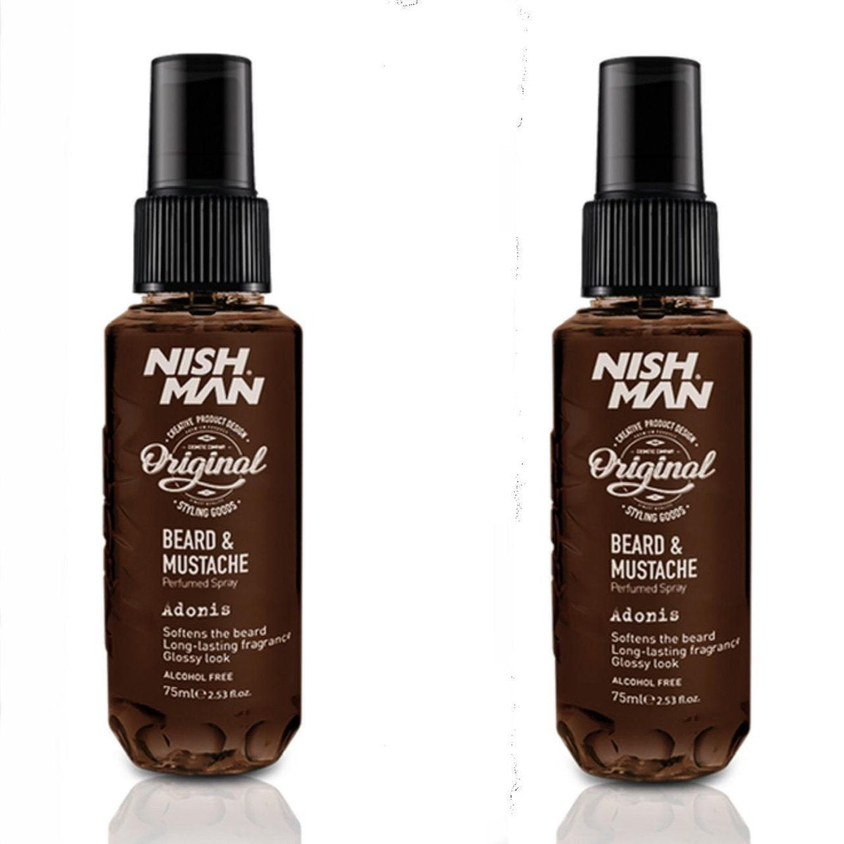 Beard & Mustache Parfum Spray- 75 ml- 2 stuks