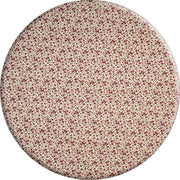 MixMamas Rond Tafelkleed Gecoat - Ø 160 cm - Roosjes Granaat rood