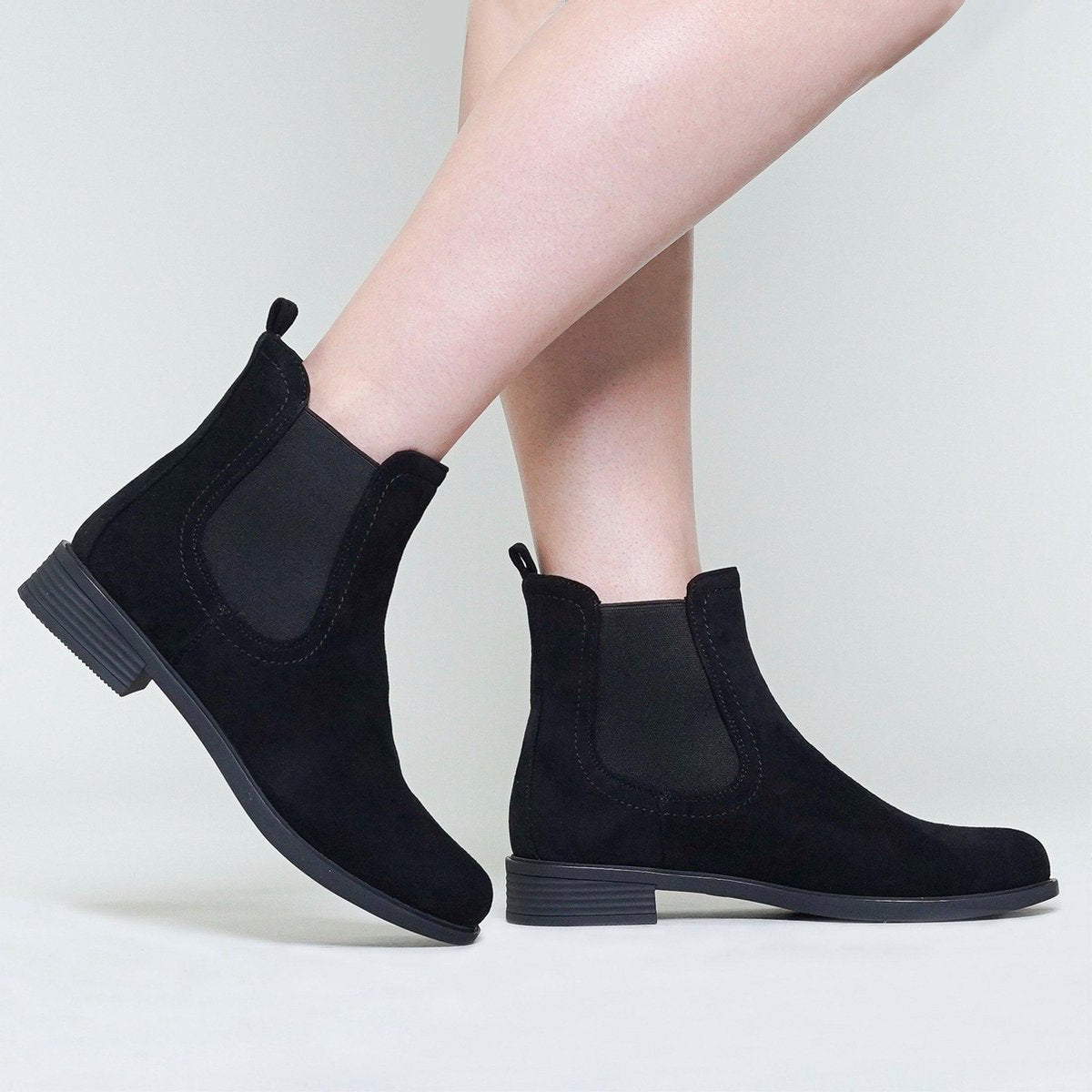 Chelsea boots suède zwart Zwart / 40