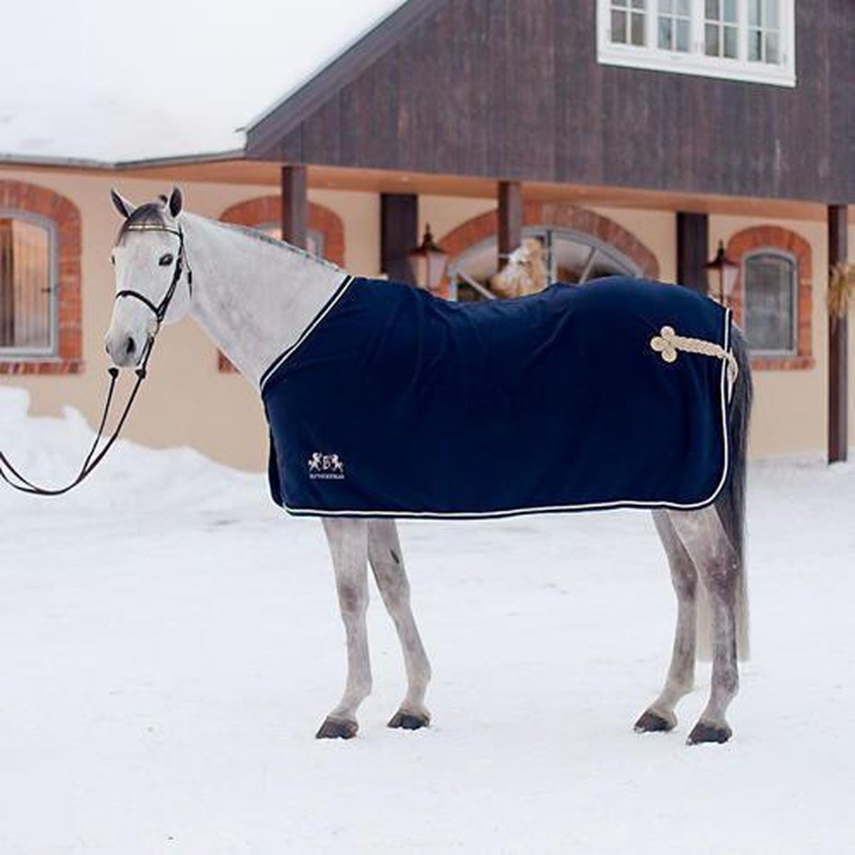 Horze Camelot Microfleece Deken Midnight Blue 205