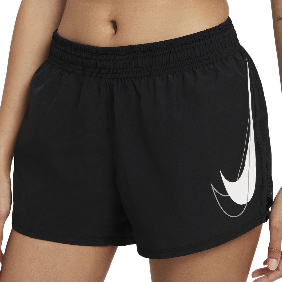 Nike Dri-FIT Swoosh Sportbroek - Maat XS  - Vrouwen - Zwart