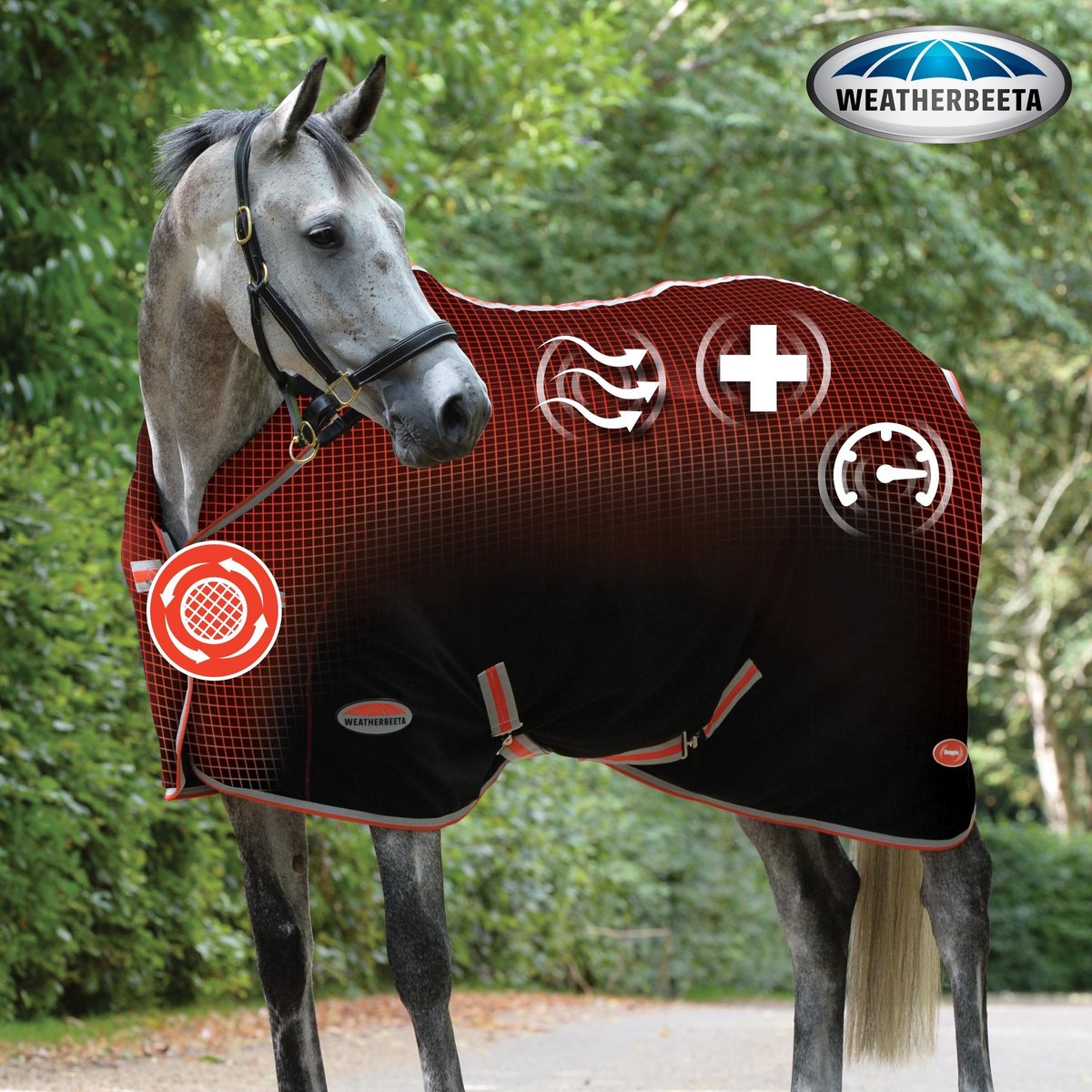 RelaxPets - Weatherbeeta - TherapyTec - Therapiedeken - Fleece - Zwart - 215 cm