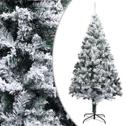 Medina Kunstkerstboom met sneeuwvlokken 210 cm PVC groen