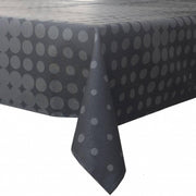 MixMamas Tafelkleed Gecoat Hippe Stippen- 140 x 250 cm- Zwart