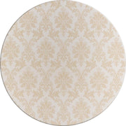 MixMamas Rond Tafelkleed Gecoat Jacquard - Ø 160 cm – Chateau Barok - Beige / Zilver