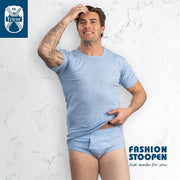 Tino/ hemd KM jeans bleu -Small