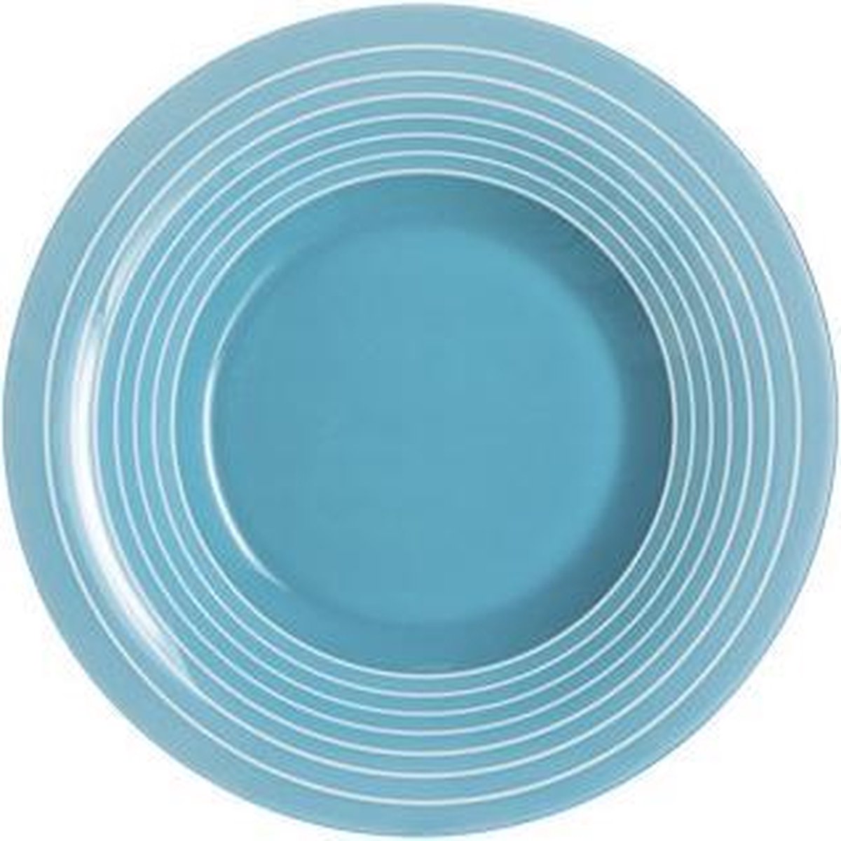Factory Diep Bord - Blauw - Ø 21