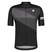 AGU Striped Fietsshirt Essential Heren - Zwart - M