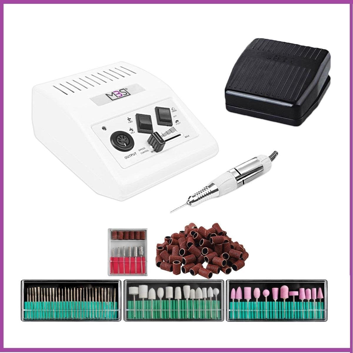 Nagelfrees JD500 35Watt- wit incl.111 delige nagelfrees bitjes en schuurrolletjes set.