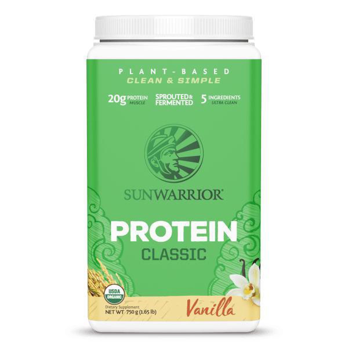 Sunwarrior Classic Proteïne Vanille - 750 gram